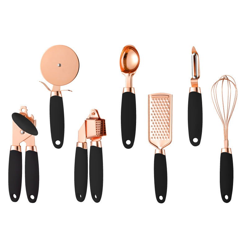 Kitchen Peeler Gadget Copper Plated Set