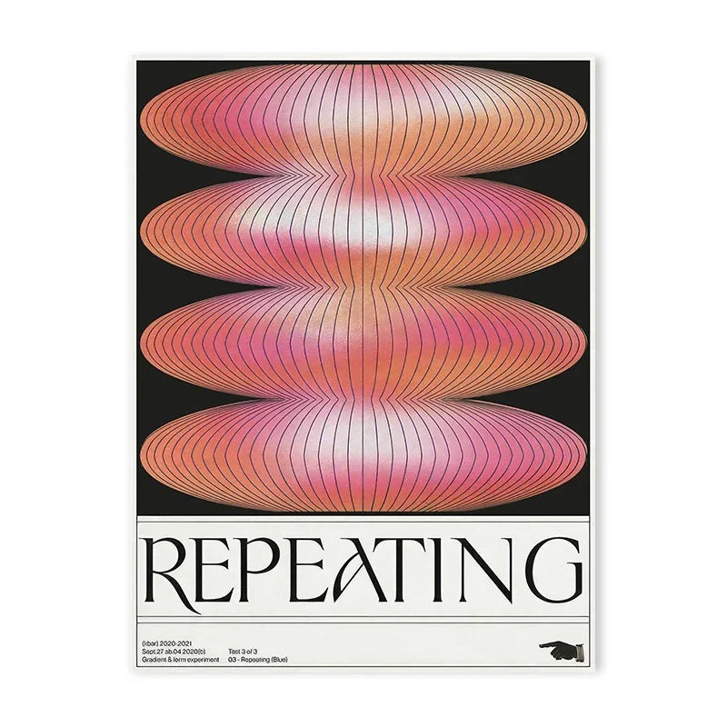 Modern Japanese Abstract Geometric Retro Poster Living Room Wall Art