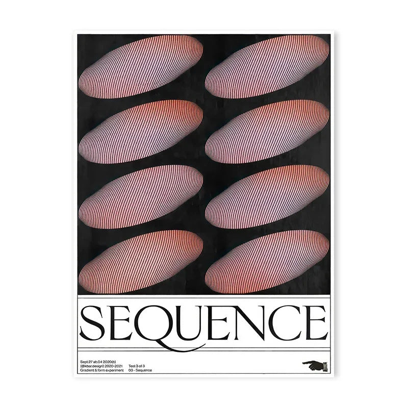 Modern Japanese Abstract Geometric Retro Poster Living Room Wall Art