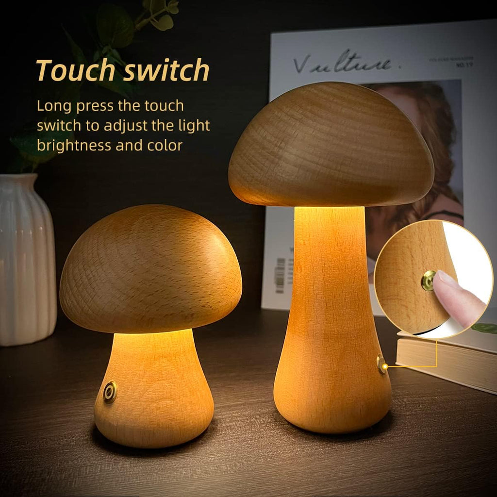 Mushroom LED Night Lamp Bedside Light