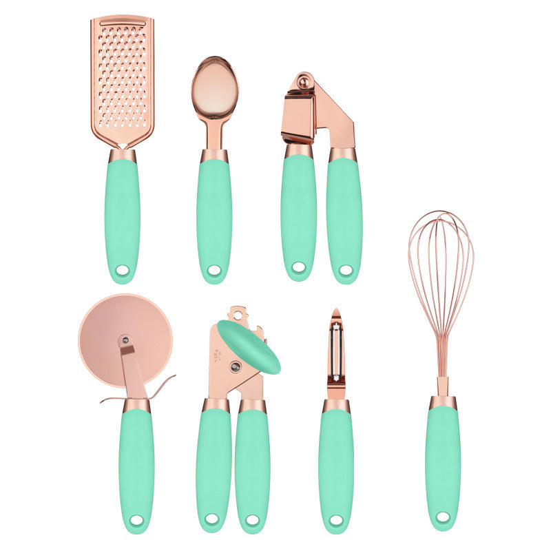 Kitchen Peeler Gadget Copper Plated Set