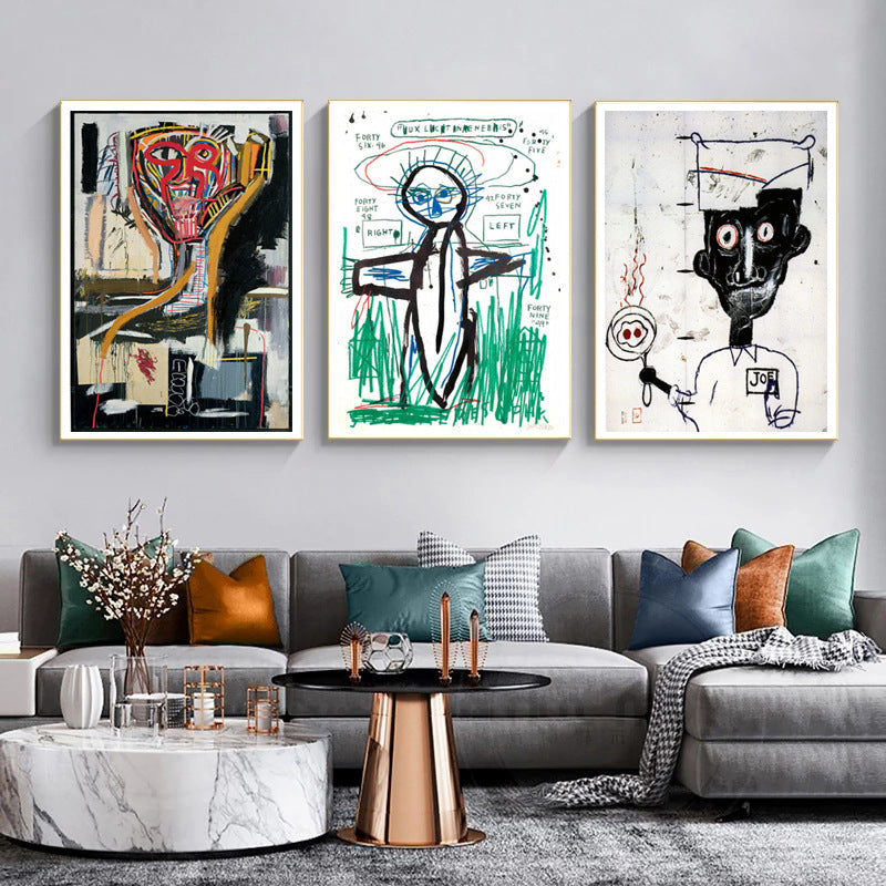 Abstract Graffiti Frameless Canvas Decorative Wall Art