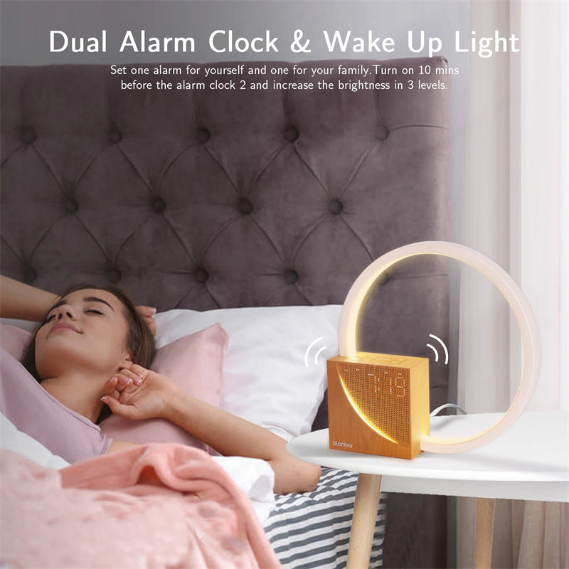 Touch Bedside Lamp Alarm Nature Sounds