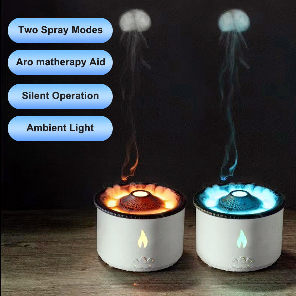 Jellyfish Mist Humidifier with LED Ambient Light