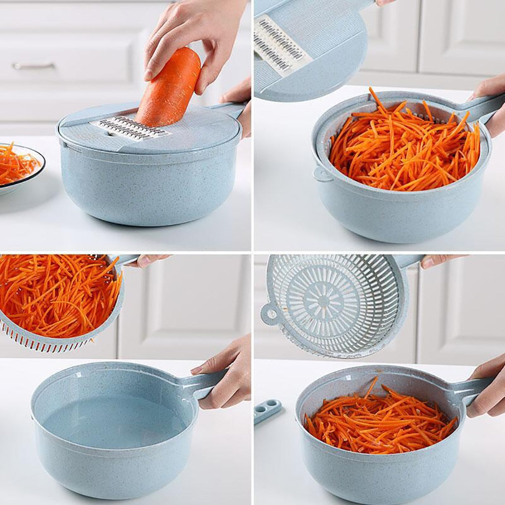8 in 1 Mandoline Vegetable Slicer Peeler Grater