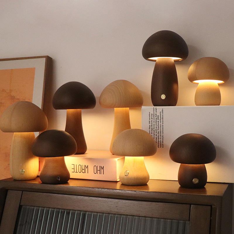 Mushroom LED Night Lamp Bedside Light