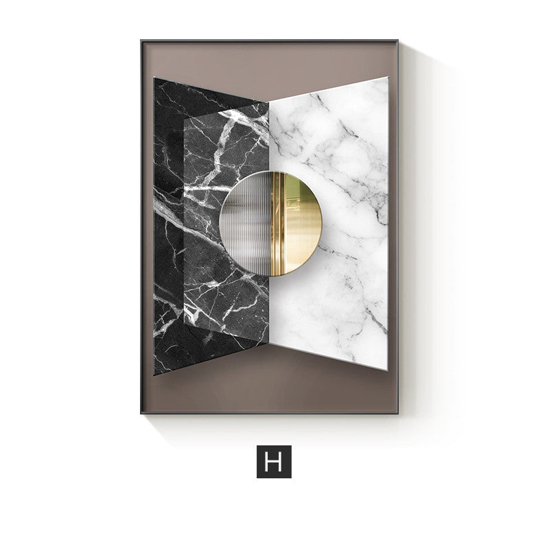 Abstract Geometric Canvas Painting Home Wall Poster