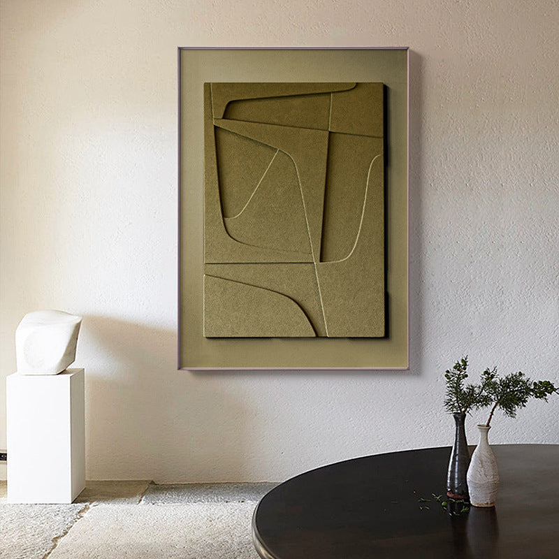 3D Abstract Geometric Morandi Hanging Painting