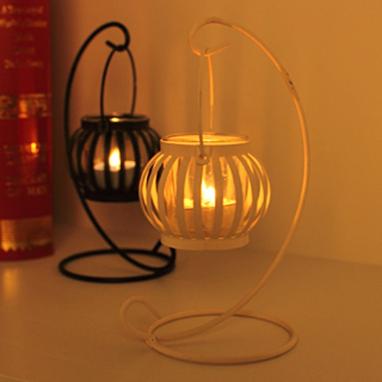 Chinese Cast Iron Garden Lantern Glass Metal Candle Lantern Stand Holder