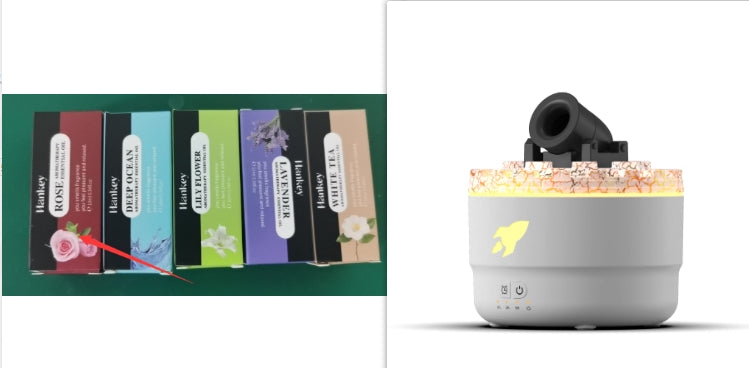 Portable LED Mist Humidifier for Bedroom Ambience