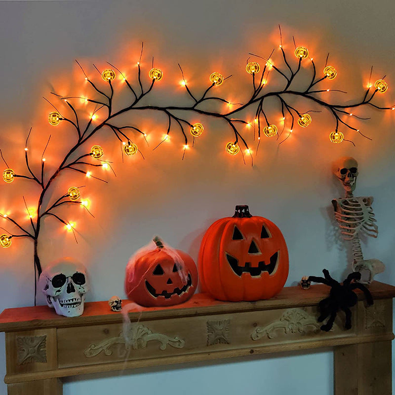 Halloween LED String Lights Bat Pumpkin Decor