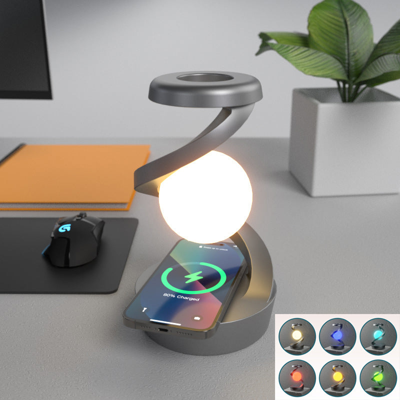 Moon Desk Lamp Wireless Charging Night Light