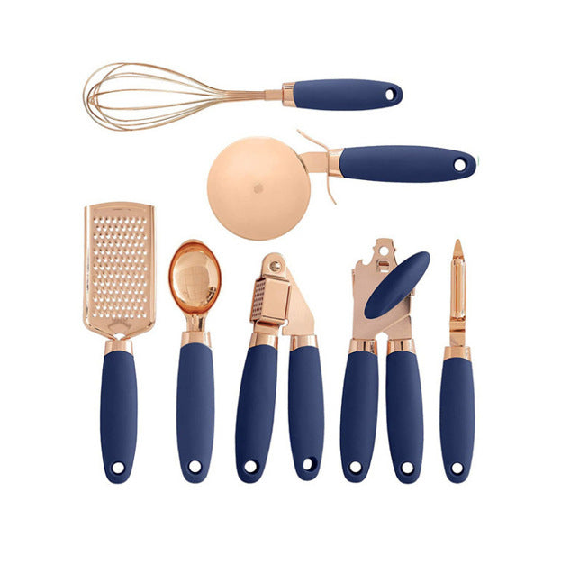 Kitchen Peeler Gadget Copper Plated Set