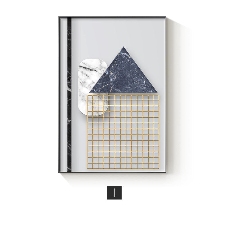 Abstract Geometric Canvas Painting Home Wall Poster