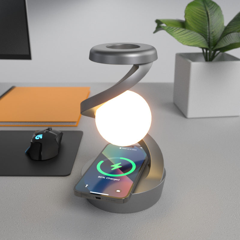 Moon Desk Lamp Wireless Charging Night Light