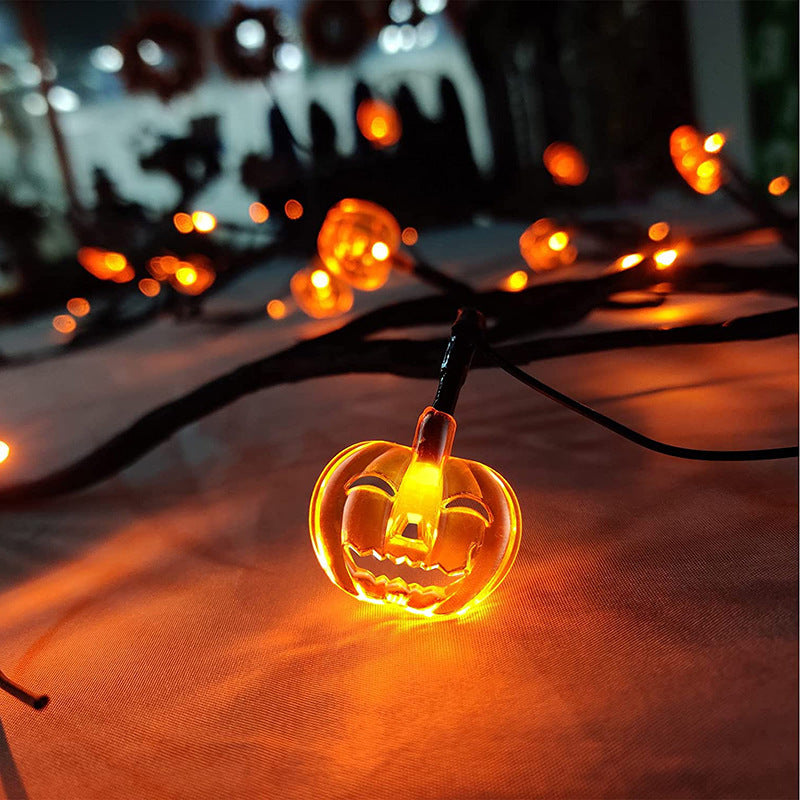 Halloween LED String Lights Bat Pumpkin Decor